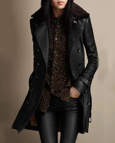 Elodie - Manteau en cuir
