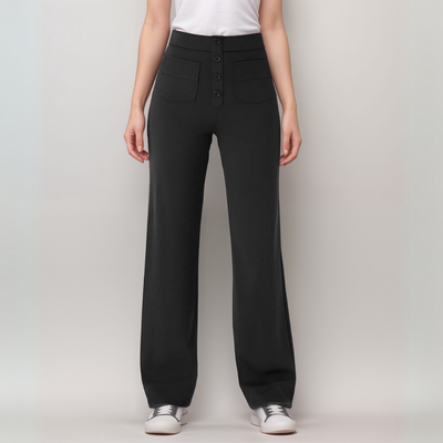 Léa | Pantalon Taille Haute Élastique