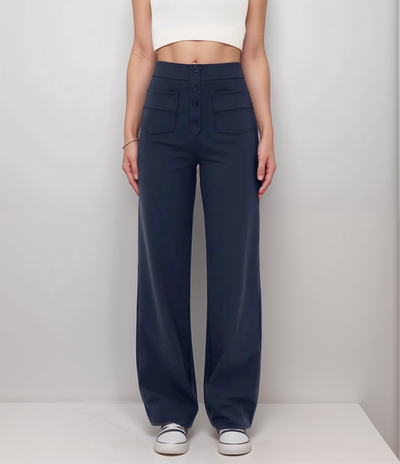 Léa | Pantalon Taille Haute Élastique