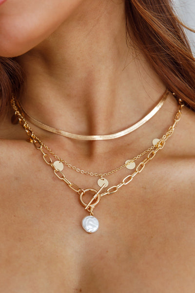 Collier Pendentif Perle Aria Circle Or