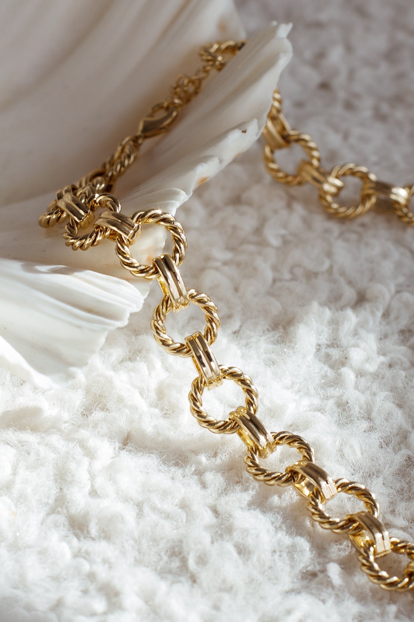 Collier Tova Circle Link Or
