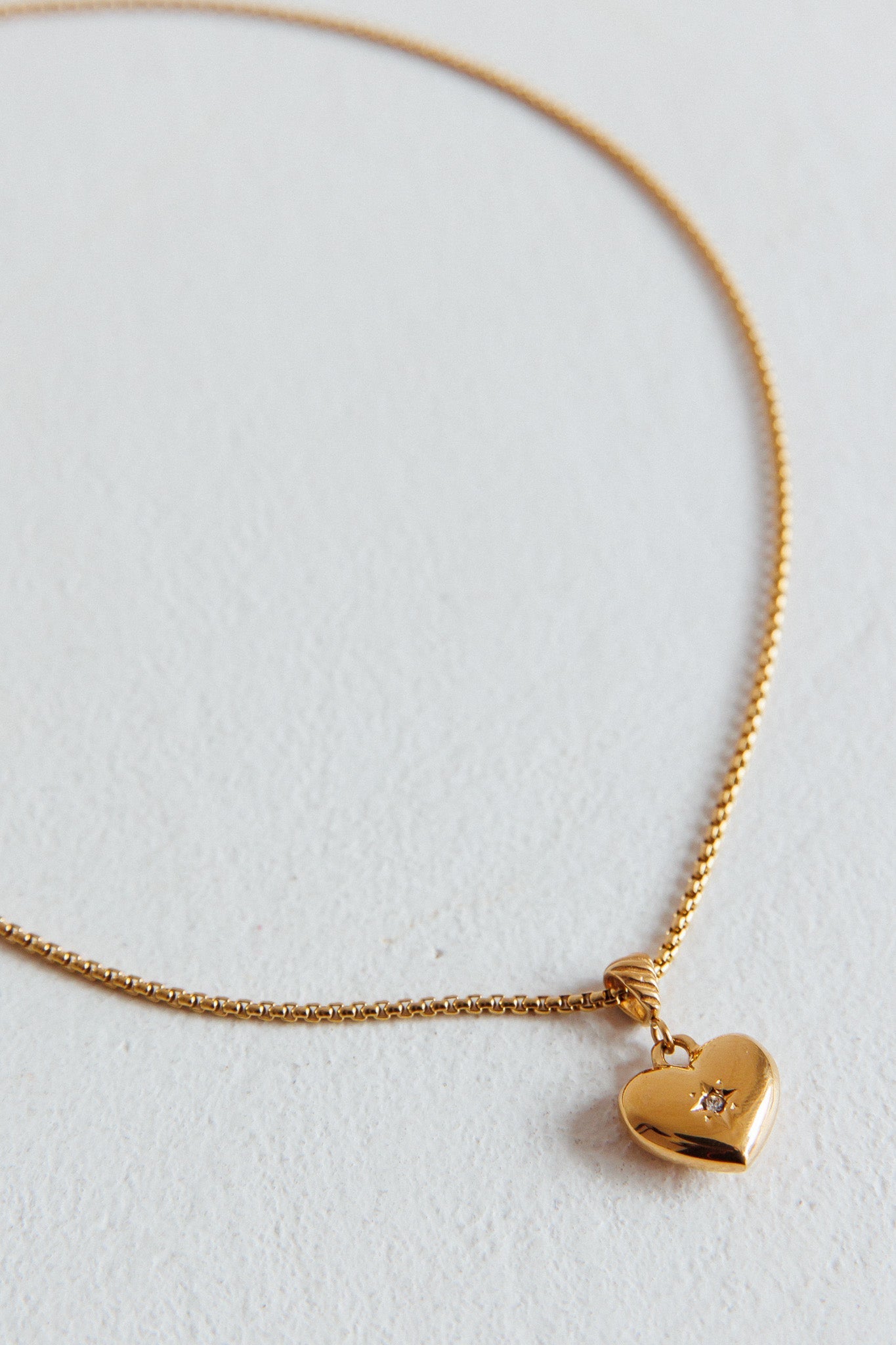 Collier Pendentif Cœur Gonflé Cora Or