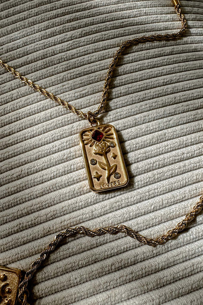 Collier Pendentif Chaîne en Corde Ida Or
