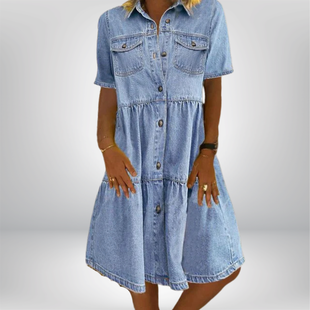 Ludmiła - Robe en Denim Boho