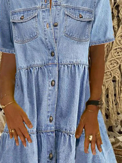 Ludmiła - Robe en Denim Boho