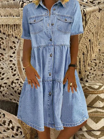 Ludmiła - Robe en Denim Boho