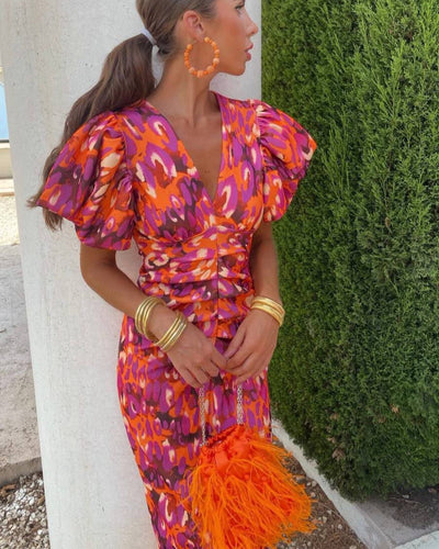 Simona - Robe avec décolleté